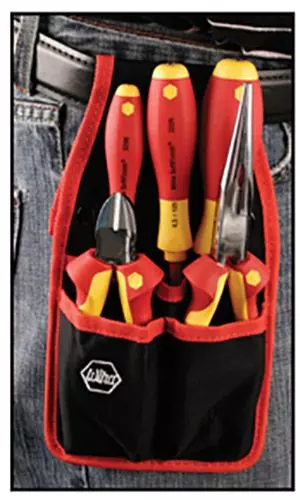 Wiha 32872 Belt Pack Kit, Insulated Screwdrivers/Pliers, 5-Piece