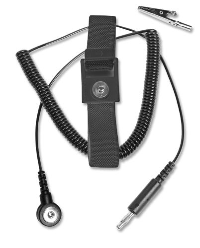 Desco 09110 Adjustable ESD Wrist Strap Jewel 6' Amethyst Coil Cord Static Kit 