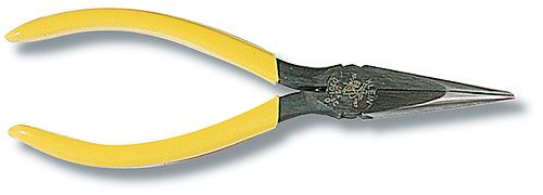 Klein Tools D203-6C Long Nose Serrated Jaw w/ Side Cutters, 6