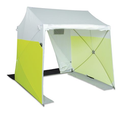 Pop N Work GS6612-SCRN Pop Up Ground Tent, 6'x6' w/ Roll-Up Door