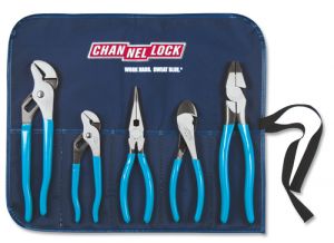 Channellock TR-5 Cutter and Pliers Tool Roll Set, 5-Piece