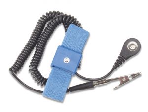 Desco 09070 Adjustable Elastic Wrist Strap, 6' Coil Cord