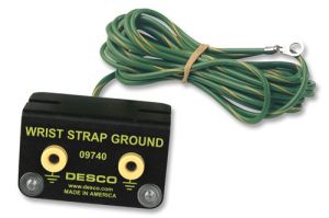 Desco 09740 ESD Dual Wrist Strap Ground - Bench Mount, 4mm