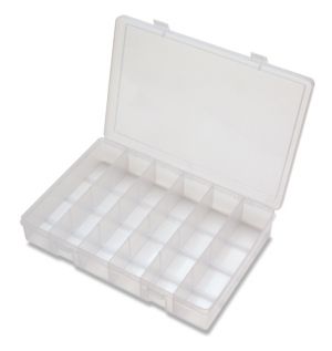 Durham LP6-CLEAR Large Plastic Parts Box, 6 Compartments