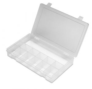 Durham SP13-CLEAR Small Plastic Parts Box, 13 Compartments
