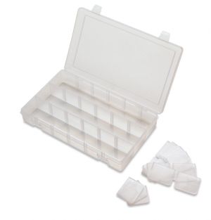Durham SPADJ-CLEAR Small Plastic Parts Box, Adjustable Sections