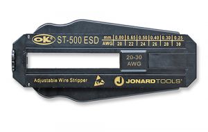 Jonard Tools ST-500ESD Adjustable Wire Stripper, 20-30 AWG