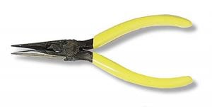 Klein Tools D203-6C Long Nose Serrated Jaw w/ Side Cutters, 6''