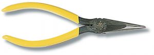 Klein Tools D301-6C Long Nose Serrated Jaw Pliers, 6''