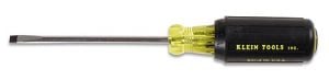 Klein Tools 601-4 Cushion Grip Screwdriver, 3/16''x4''