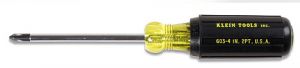 Klein Tools 603-4 Cushion Grip Phillips Screwdriver, #2 X 4''