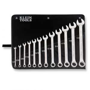 Klein Tools 68404 SAE Combination Wrench Set, 12-Piece