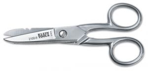 Klein Tools 2100-9 Electrician Scissors w/Strip Notches, 5-1/4