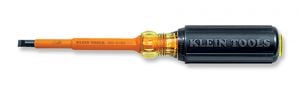 Klein Tools 602-4-INS Insulated Cabinet Tip Screwdriver, 1/4 x 4