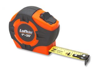 Lufkin PHV1425D High Visibility Inch Measuring Tape, 25' w/10ths