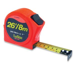 Lufkin PHV1048CMEN SAE & Metric Tape Measure, 1'' x 8m/26'