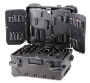 566 SPC 12'' BLACK Military Rolling Tool Case with Wing