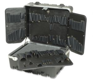 595 SPC 9-inch BLACK Roto-Rugged Tool Case with Wing Pallet 