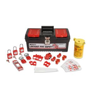 Brady 153670 Safety Kit w/Nylon Lockout Padlocks, Tags & Toolbox