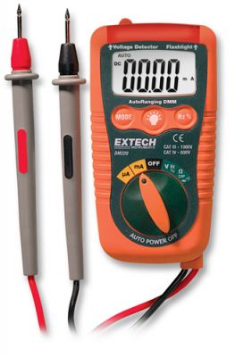 Extech DM220 Mini Pocket MultiMeter w/ Voltage Detector
