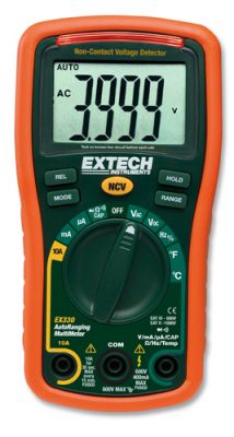 Extech EX330 Compact Multimeter w/ Non-Contact Voltage Detector