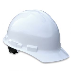 Radians GHR4-WHITE Granite 4 Point Ratchet Hard Hat, Cap Style