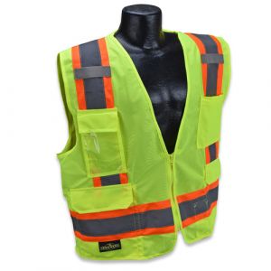 Radians SV6 Radwear Hi-Viz Green Class 2 Safety Vest, Medium
