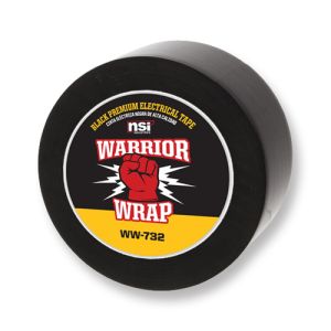 WarriorWrap WW-732 Premium BLACK Electrical Tape, 7mil Vinyl