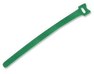 TrueConect TCHLCT-GN 8'' Hook & Loop Cable Ties, 25/PK - Green