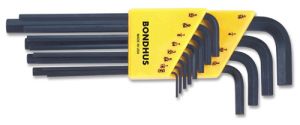 Bondhus 12136 Hex Key L-Wrench Set, Standard, .050-5/16