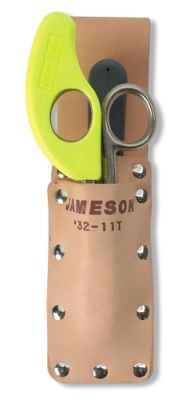 Jameson 32-43NS Cable Splicing Scissors/Knife Leather Pouch Kit