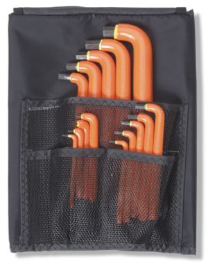 Cementex HWS-14L Insulated Long Arm SAE Hex Wrench Set, 14-Piece