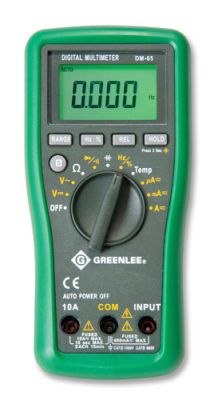 Greenlee DM-65 1000V Auto-Ranging Digital Multimeter