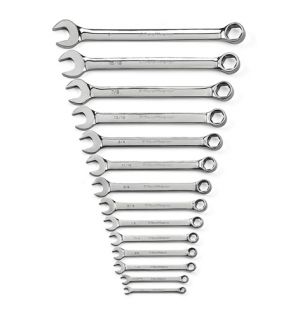 Gearwrench 81924 SAE 6-Point Combo Wrench Set, 14-Pc
