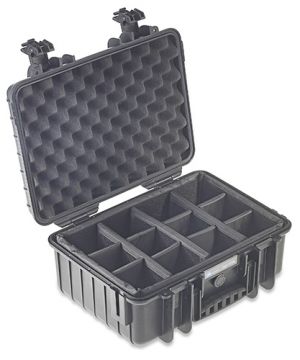 ArmaCase AC4000BD BLACK Watertight Case, DIVIDERS, 15x10.6x6.5