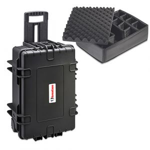 ArmaCase AC6700BD BLACK Rolling Case, DIVIDERS, 21 x 14.1 x 8.9