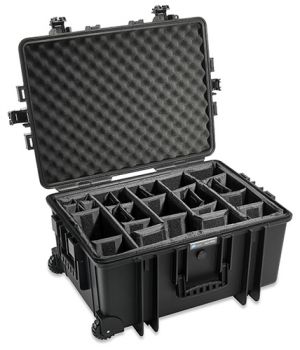 ArmaCase AC6800BD BLACK Rolling Case, DIVIDERS, 22.95x16.2x11.6