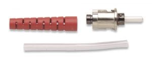 Corning 80611127558 6100-R MM ST Hot Melt Connector, Red Boot