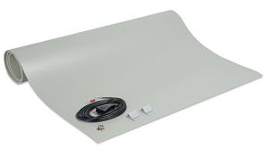 SCS 8213 Static Control Table Mat, GRAY 2' x 4'