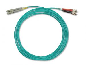 FiberXP LC-ST FiberOptic Patch Cable OM3 10Gb 50um MM Duplex 10m