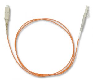 FiberXP SC to LC Fiber Optic Patch Cable Multimode Simplex, 1m