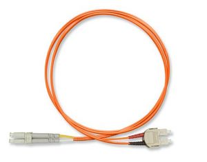 FiberXP SC to LC Fiber Optic Patch Cable Multimode Duplex, 1m