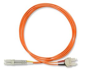 FiberXP SC to LC Fiber Optic Patch Cable Multimode Duplex, 2m