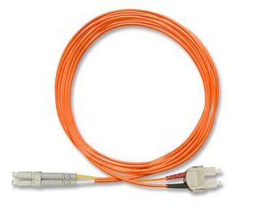FiberXP SC to LC Fiber Optic Patch Cable Multimode Duplex, 3m
