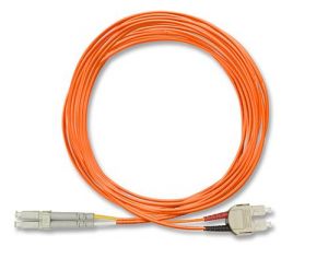 FiberXP SC to LC Fiber Optic Patch Cable Multimode Duplex, 5m