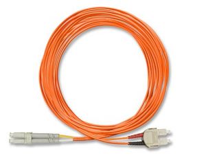 FiberXP SC to LC Fiber Optic Patch Cable Multimode Duplex, 10m