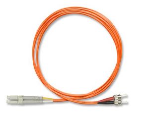 FiberXP ST to LC Fiber Optic Patch Cable Multimode Duplex, 3m