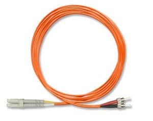 FiberXP ST to LC Fiber Optic Patch Cable Multimode Duplex, 5m