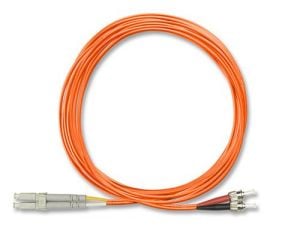 FiberXP ST to LC Fiber Optic Patch Cable Multimode Duplex, 10m