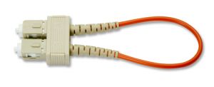 SC Fiber Optic Loopback Plug, Multimode 62.5 micron